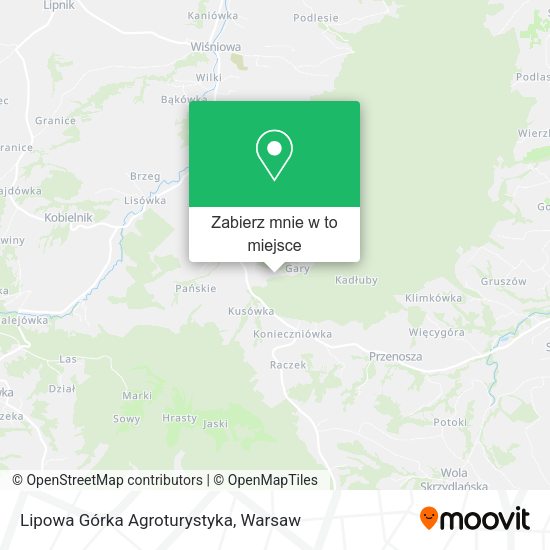 Mapa Lipowa Górka Agroturystyka