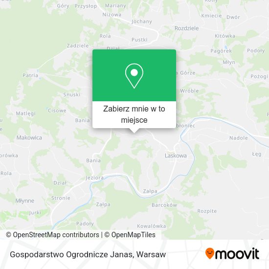 Mapa Gospodarstwo Ogrodnicze Janas