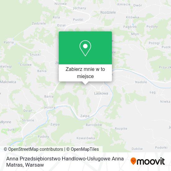 Mapa Anna Przedsiębiorstwo Handlowo-Usługowe Anna Matras