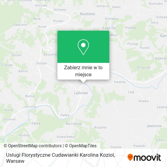 Mapa Uslugi Florystyczne Cudawianki Karolina Koziol