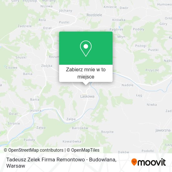 Mapa Tadeusz Zelek Firma Remontowo - Budowlana