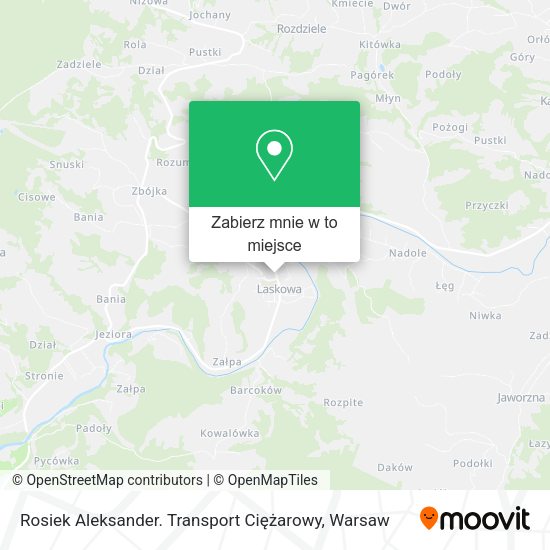 Mapa Rosiek Aleksander. Transport Ciężarowy