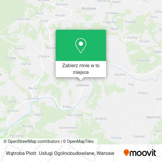 Mapa Wątroba Piotr. Usługi Ogólnobudowlane