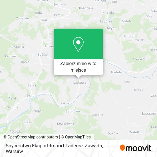 Mapa Snycerstwo Eksport-Import Tadeusz Zawada