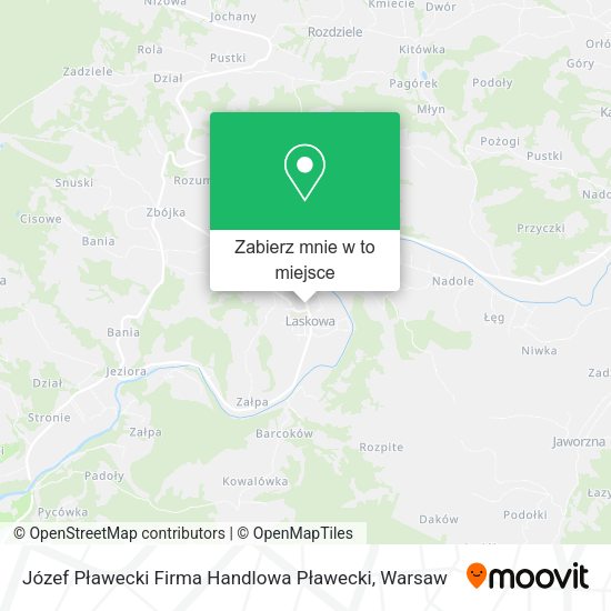 Mapa Józef Pławecki Firma Handlowa Pławecki