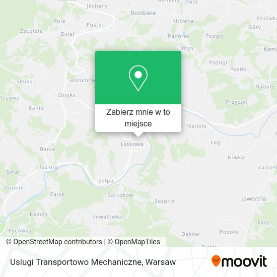 Mapa Uslugi Transportowo Mechaniczne