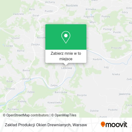 Mapa Zakład Produkcji Okien Drewnianych