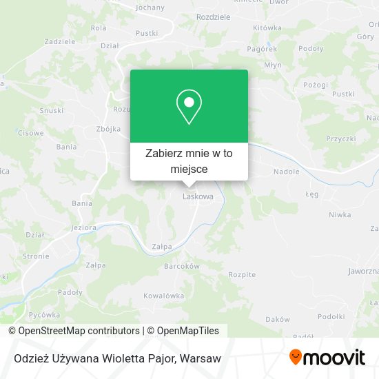 Mapa Odzież Używana Wioletta Pajor