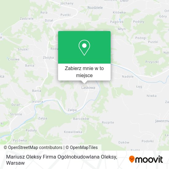 Mapa Mariusz Oleksy Firma Ogólnobudowlana Oleksy