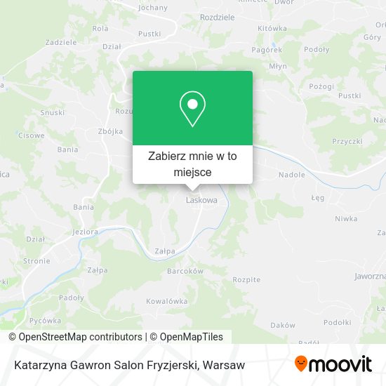 Mapa Katarzyna Gawron Salon Fryzjerski