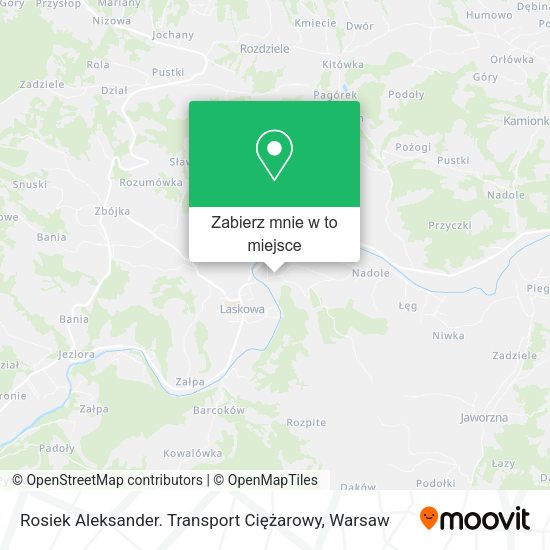 Mapa Rosiek Aleksander. Transport Ciężarowy