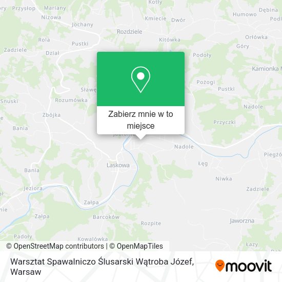 Mapa Warsztat Spawalniczo Ślusarski Wątroba Józef