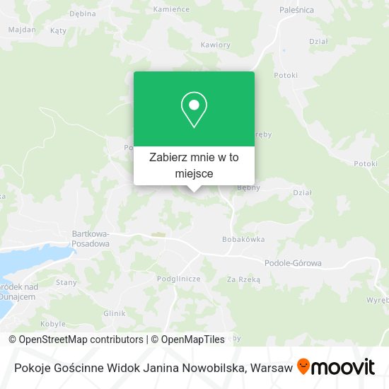 Mapa Pokoje Gościnne Widok Janina Nowobilska