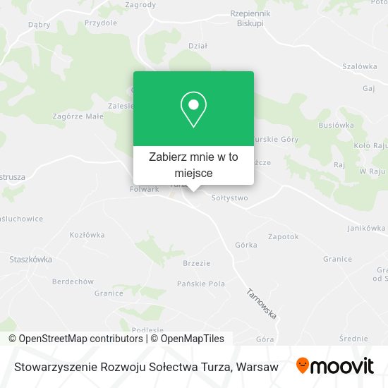 Mapa Stowarzyszenie Rozwoju Sołectwa Turza