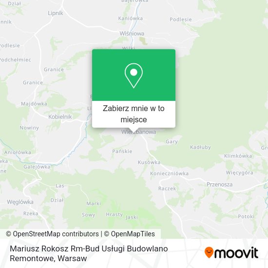 Mapa Mariusz Rokosz Rm-Bud Usługi Budowlano Remontowe