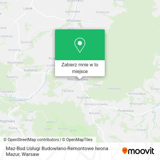 Mapa Maz-Bud Usługi Budowlano-Remontowe Iwona Mazur