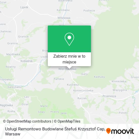 Mapa Usługi Remontowo Budowlane Śtefuś Krzysztof Cap