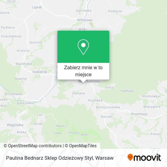 Mapa Paulina Bednarz Sklep Odzieżowy Styl