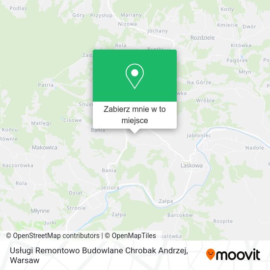 Mapa Usługi Remontowo Budowlane Chrobak Andrzej