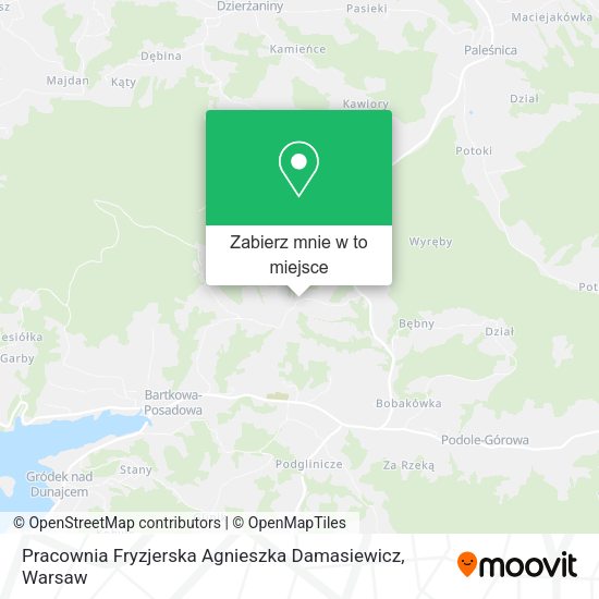 Mapa Pracownia Fryzjerska Agnieszka Damasiewicz