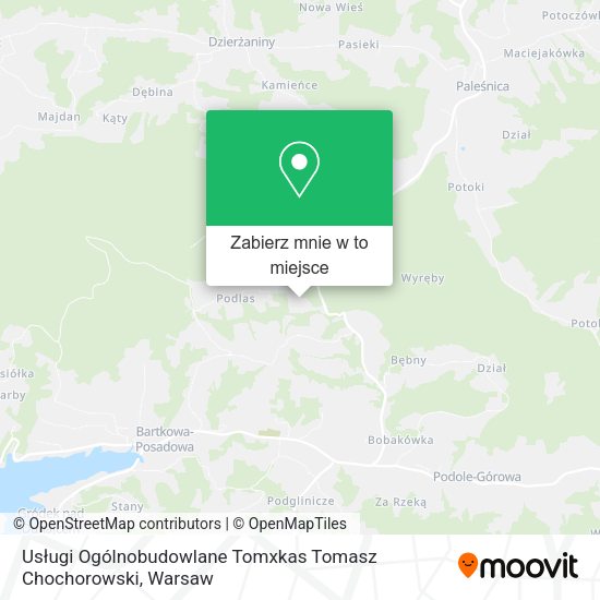 Mapa Usługi Ogólnobudowlane Tomxkas Tomasz Chochorowski