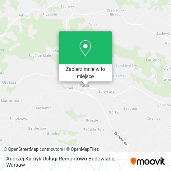 Mapa Andrzej Kamyk Usługi Remontowo Budowlane