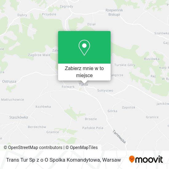 Mapa Trans Tur Sp z o O Spolka Komandytowa