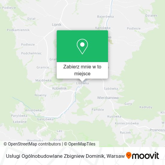 Mapa Usługi Ogólnobudowlane Zbigniew Dominik