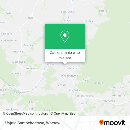 Mapa Myjnia Samochodowa