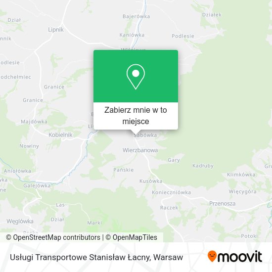 Mapa Usługi Transportowe Stanisław Łacny