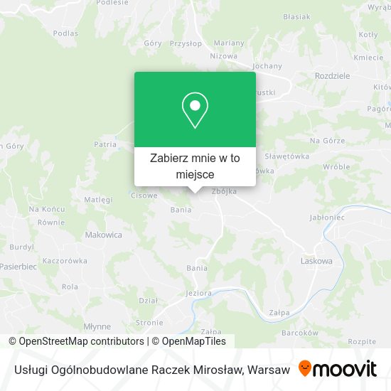 Mapa Usługi Ogólnobudowlane Raczek Mirosław