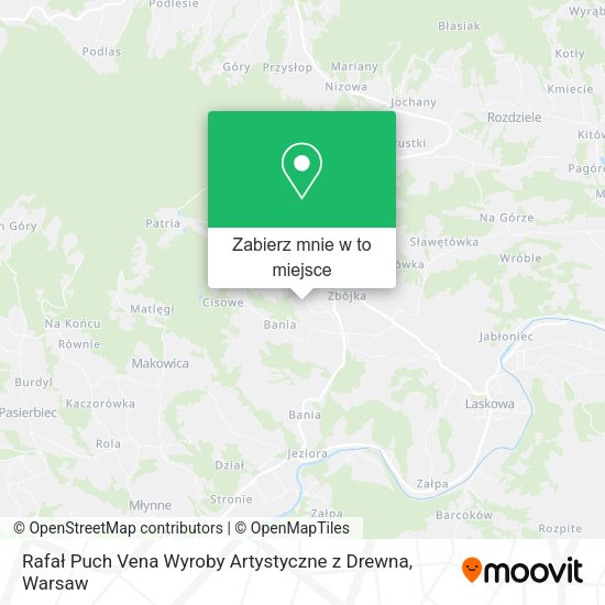 Mapa Rafał Puch Vena Wyroby Artystyczne z Drewna