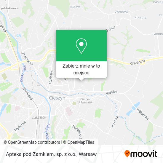 Mapa Apteka pod Zamkiem. sp. z o.o.