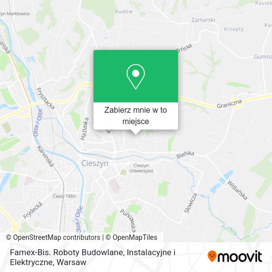 Mapa Famex-Bis. Roboty Budowlane, Instalacyjne i Elektryczne