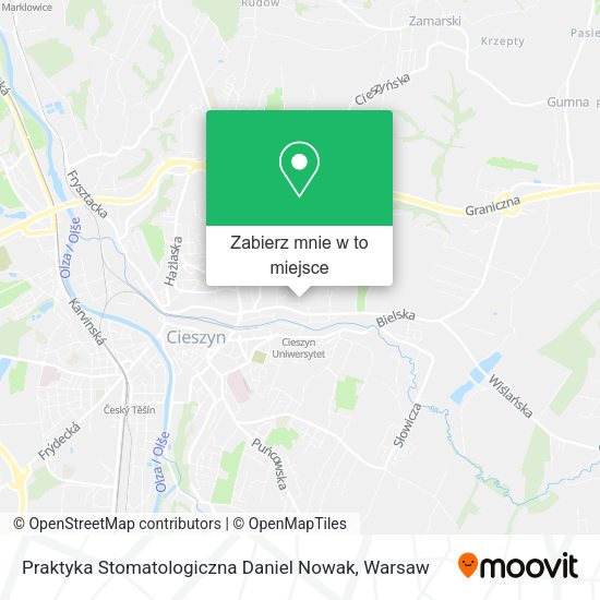 Mapa Praktyka Stomatologiczna Daniel Nowak