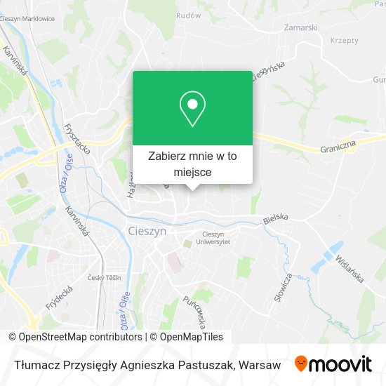 Mapa Tłumacz Przysięgły Agnieszka Pastuszak