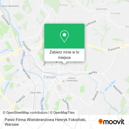 Mapa Patex Firma Wielobranżowa Henryk Foksiński