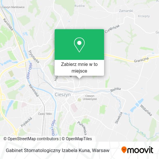 Mapa Gabinet Stomatologiczny Izabela Kuna