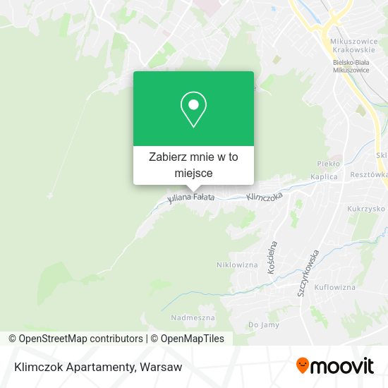 Mapa Klimczok Apartamenty