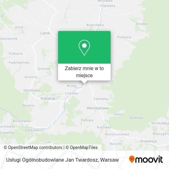 Mapa Usługi Ogólnobudowlane Jan Twardosz