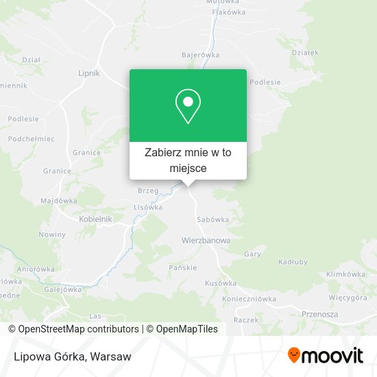 Mapa Lipowa Górka