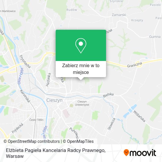 Mapa Elżbieta Pagieła Kancelaria Radcy Prawnego