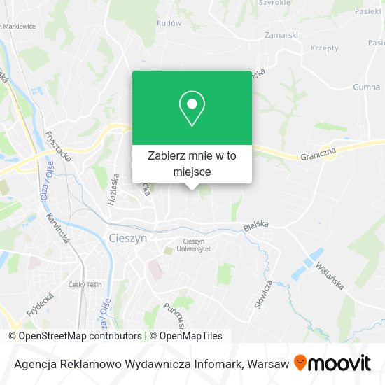 Mapa Agencja Reklamowo Wydawnicza Infomark