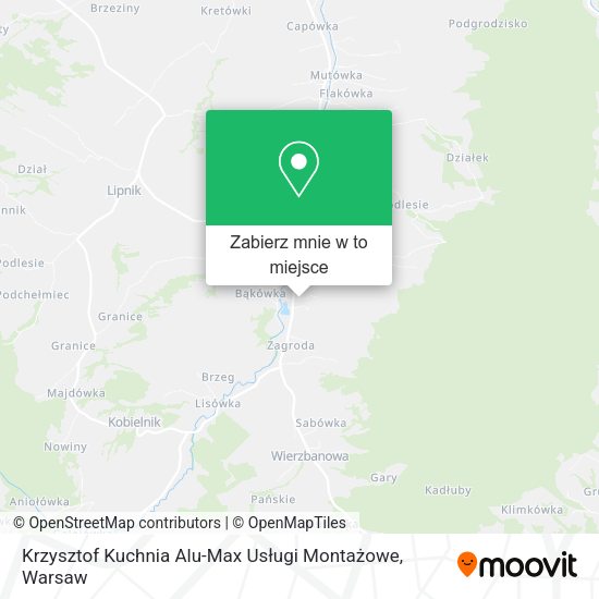 Mapa Krzysztof Kuchnia Alu-Max Usługi Montażowe