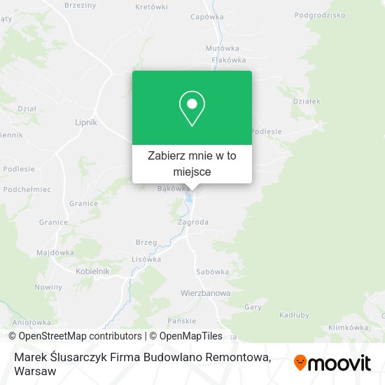 Mapa Marek Ślusarczyk Firma Budowlano Remontowa