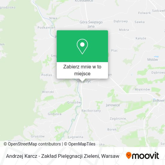 Mapa Andrzej Karcz - Zakład Pielęgnacji Zieleni