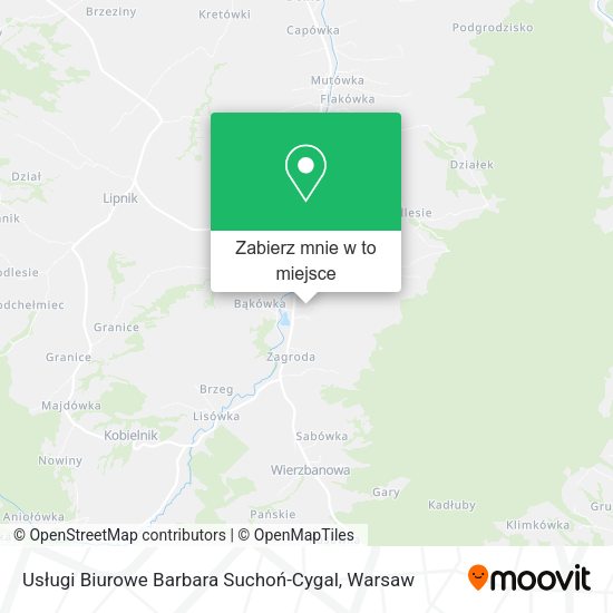 Mapa Usługi Biurowe Barbara Suchoń-Cygal