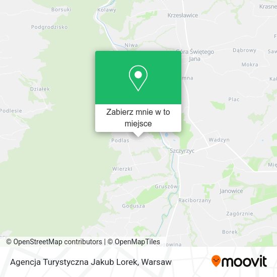 Mapa Agencja Turystyczna Jakub Lorek