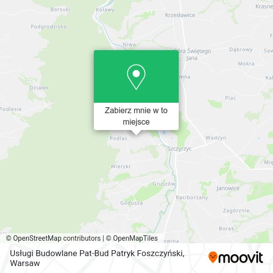 Mapa Usługi Budowlane Pat-Bud Patryk Foszczyński