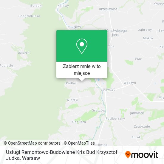 Mapa Usługi Remontowo-Budowlane Kris Bud Krzysztof Judka